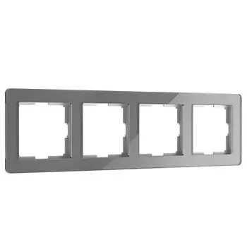 Рамка Werkel W0042704/ Рамка на 4 поста Acrylic (графит)