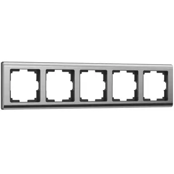 Рамка Werkel W0051602/ Рамка на 5 постов Metallic (глянцевый никель)