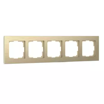 Рамка Werkel W0051711/ Рамка на 5 постов Aluminium (шампань)