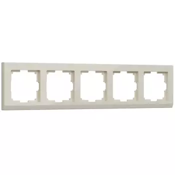 Рамка Werkel W0051803/ Рамка на 5 постов Stark (слоновая кость)