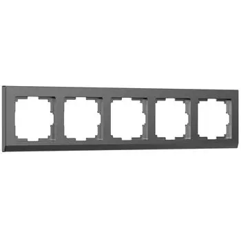Рамка Werkel W0051864/ Рамка на 5 постов Stark (графит матовый)