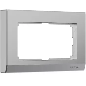 Рамка Werkel W0081806/ Рамка для двойной розетки Stark (серебряный)
