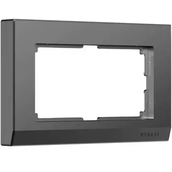 Рамка Werkel W0081864/ Рамка для двойной розетки Stark (графит матовый