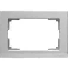 Рамка Werkel WL04-Frame-01-DBL / Рамка для двойной розетки (серебряный)