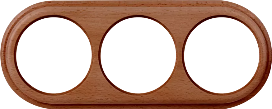 Рамка Werkel WL15-frame-03 / Рамка на 3 поста (итальянский орех)
