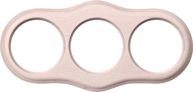 Рамка Werkel WL20-frame-03 / Рамка на 3 поста (беленый дуб)