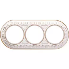 Рамка Werkel WL70-frame-03/ Рамка на 3 поста (белое золото)