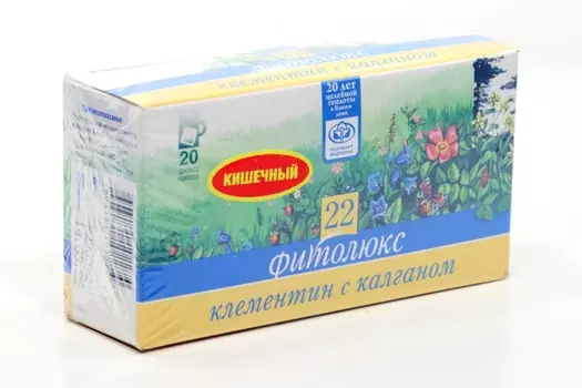 Фитолюкс-22 Клементин с калганом, 1,5 г, 20 шт, фильтр-пакет