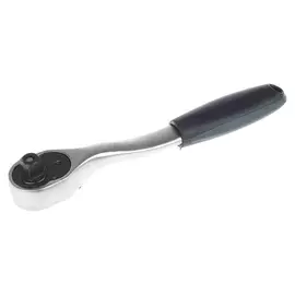 Вороток с трещоткой Tundra, квадрат 1/2", изогнутая рукоятка, 72 зуба, CrV
