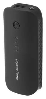 Внешний аккумулятор Luazon, 3600 мач, Usb, 1 А, индикатор зарядки, чёрный