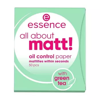 Матирующие салфетки для лица Essence All about matt! oil control paper 50шт