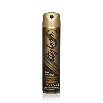 Лак для волос Stylexx " Кератин уход " 5 экстрасильная фиксация 250мл