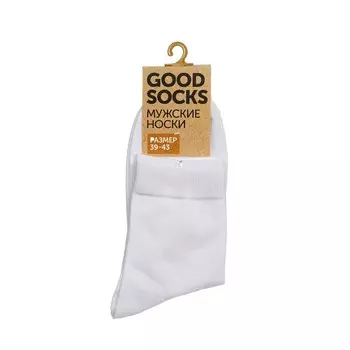 Мужские однотонные носки Good Socks WHW22102-5 Белый р.39-43