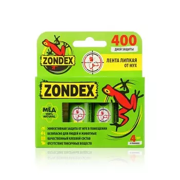 Липкая лента от мух Zondex 4шт