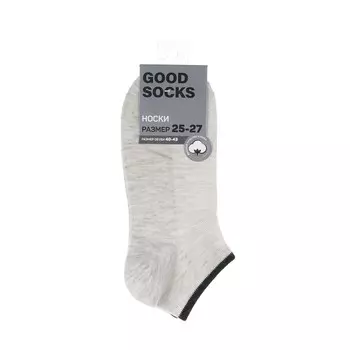 Мужские укороченные носки Good Socks серые с полоской р.25-27