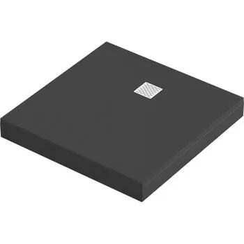 Душевой поддон Keram Essentia литьевой мрамор квадратный 100x100 см цвет чёрный