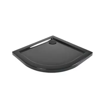 Душевой поддон Metakam Joy Black 1/4 круга акриловый 90x90 см сифон в комплекте