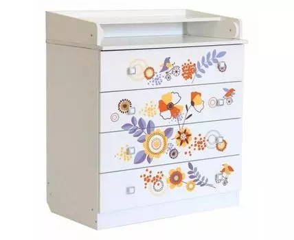 Комод пеленальный Polini kids Simple 1580 Прогулка