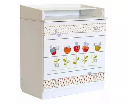 Комод пеленальный Polini kids Simple 1580 Сонные котята