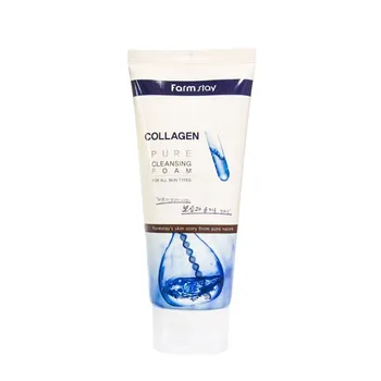 FARMSTAY Пенка очищающая с коллагеном / PURE CLEANSING FOAM 180 мл