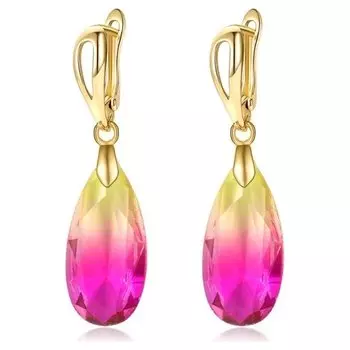 Серьги с позолотой 4,5x1,2 см