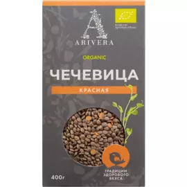 Чечевица красная продовольственная, 400 г, Аривера