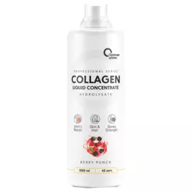 Collagen Concentrate Liquid, ягодный пунш, 1 л, Optimum System