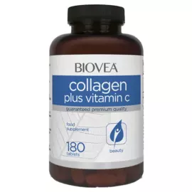 Collagen Plus Vitamin C, 180 таблеток, Biovea
