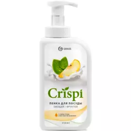 CRISPI Пенка для мытья посуды с соком груши и экстрактом базилика, 550 мл, Grass
