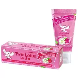 Детская зубная паста «Клубника и ромашка», 50 гр, Twin Lotus