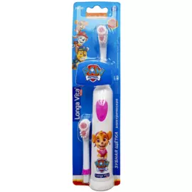 Детская зубная щетка ротационная + 2 сменных насадки Скай, Paw Patrol 3+, Longa vita