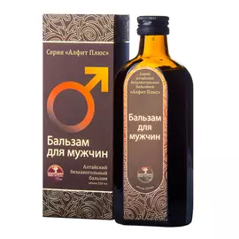 Бальзам для мужчин "Алфит Плюс" безалкагольный, 250 мл, стекло, Алфит Плюс