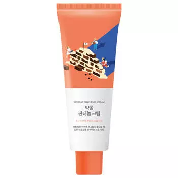 Барьерный крем с чёрной соей и пантенолом Soybean Panthenol Cream, 80мл, ROUND LAB