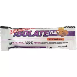 Батончик Isolate Bar без сахара, вкус «Хрустящий ирис и тёмная глазурь», 50 г, IRONMAN
