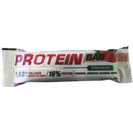 Батончик Protein Bar с коллагеном, клубника/ белая глазурь, 50 г, IRONMAN