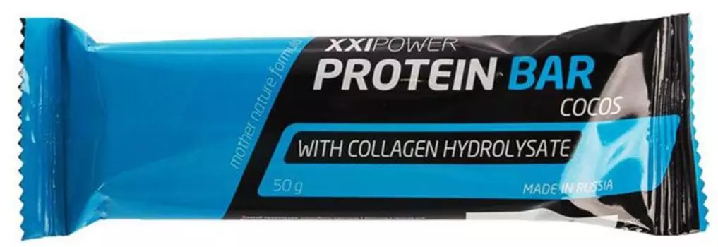 Батончик Protein Bar с коллагеном, кокос/шоколадная глазурь, 1 шт*50 г, XXIPower