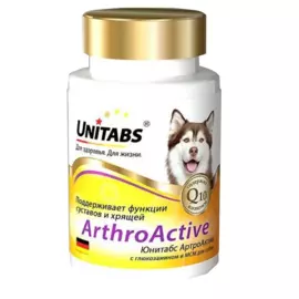 ArthroActive c Q10 для собак при болезнях суставов, 100 таблеток, UNITABS