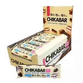 Батончик протеиновый глазированный с начинкой "CHIKALAB" Тирамису 60 г, 12 шт
