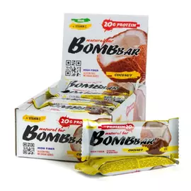 Батончик протеиновый "BOMBBAR" кокос 60г х 12 шт.
