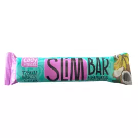Батончик Slim bar, кокос-банан, 35 гр, LadyFitness