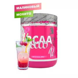 BCAA 8000 (ВСАА 2-1-1), вкус Малиновый Мохито, 300 г, PinkPower