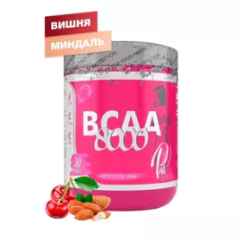 BCAA 8000 (ВСАА 2-1-1), вкус Вишня Миндаль, 300 г, PinkPower
