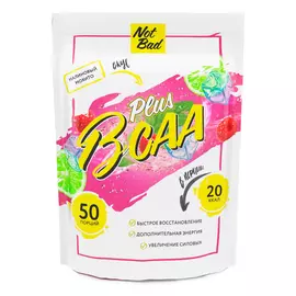 BCAA (Глютамин + Витамином С), вкус Малиновый Мохито, 250 г, NotBad