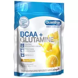 BCAA + Glutamine, вкус апельсин, 500 гр, Quamtrax