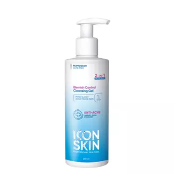 BLEMISH CONTROL Очищающий гель для лица и тела, 250 мл, Icon Skin