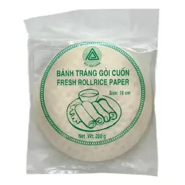 Бумага рисовая для спрингрол (FRESH ROLL), 16 см, 200 г, DUY ANH
