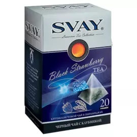Чай Black Strawberry, 20*2,5 г, Svay