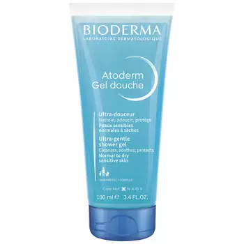Atoderm Гель для душа Мягкий очищающий для всей семьи, 100 мл, Bioderma