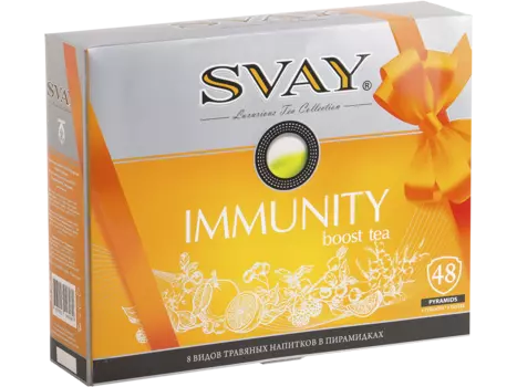 Чай IMMUNITY boost tea, 48 пирамидок, Svay