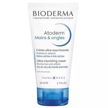 Atoderm Крем для рук и ногтей Легкий увлажняющий, 50 мл, Bioderma